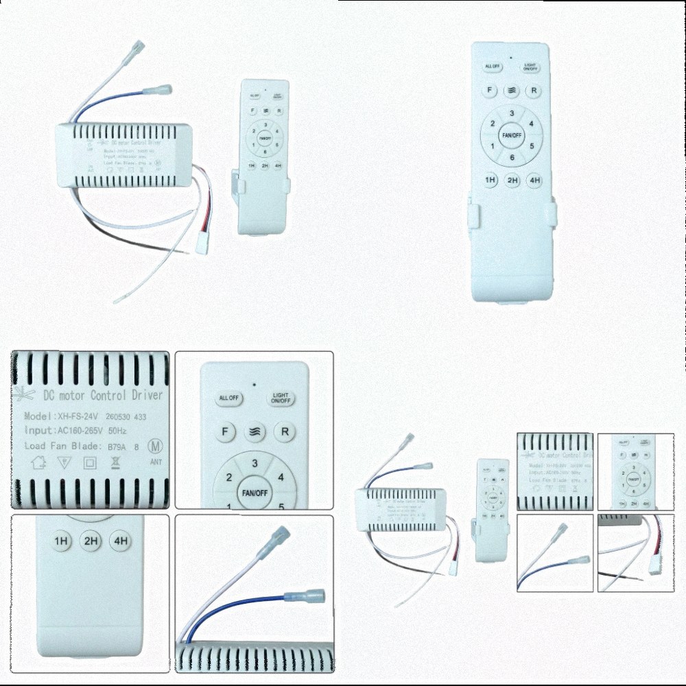 Ceiling Fan Light Kit Replacement - DC24V 6-Speed Ceiling Fan Remote Control