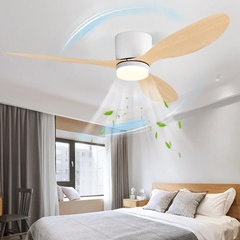 Smart Ceiling Fan With Light Remote - Modern LED Ceiling Fan Lights, Low
