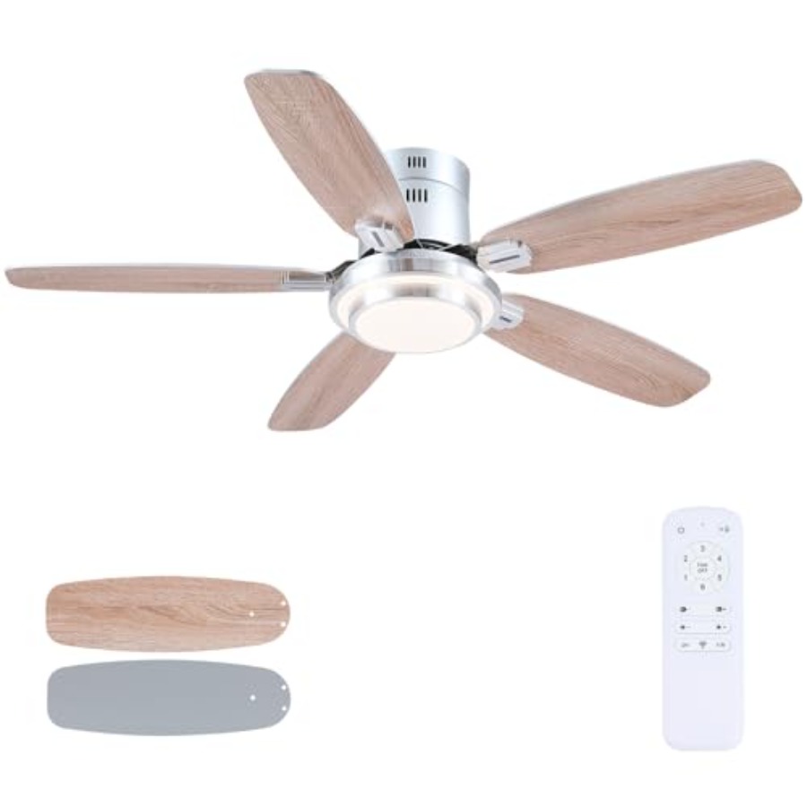 Ceiling Fan Low Profile Flush Mount - Low Profile Ceiling Fans with Lights