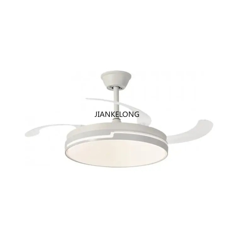 Smart Ceiling Fan With Light Remote - Narvi White Ceiling Fan, 3 Transparent