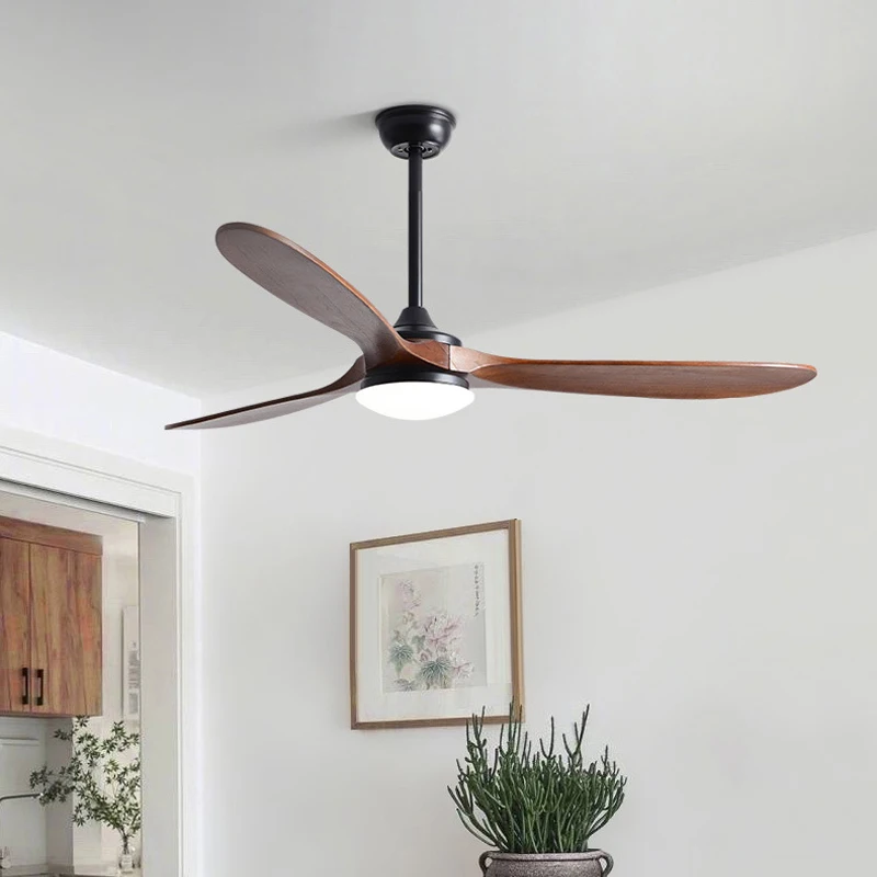 Ceiling Fan Led 3 Blade Modern - 42 52 60 inch 3 Wood