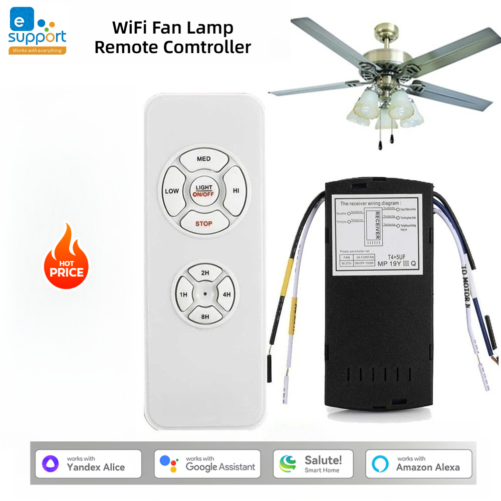 Ceiling Fan With Remote Control Reversible - EWelink WiFi Ceiling Fan Lamp Remote