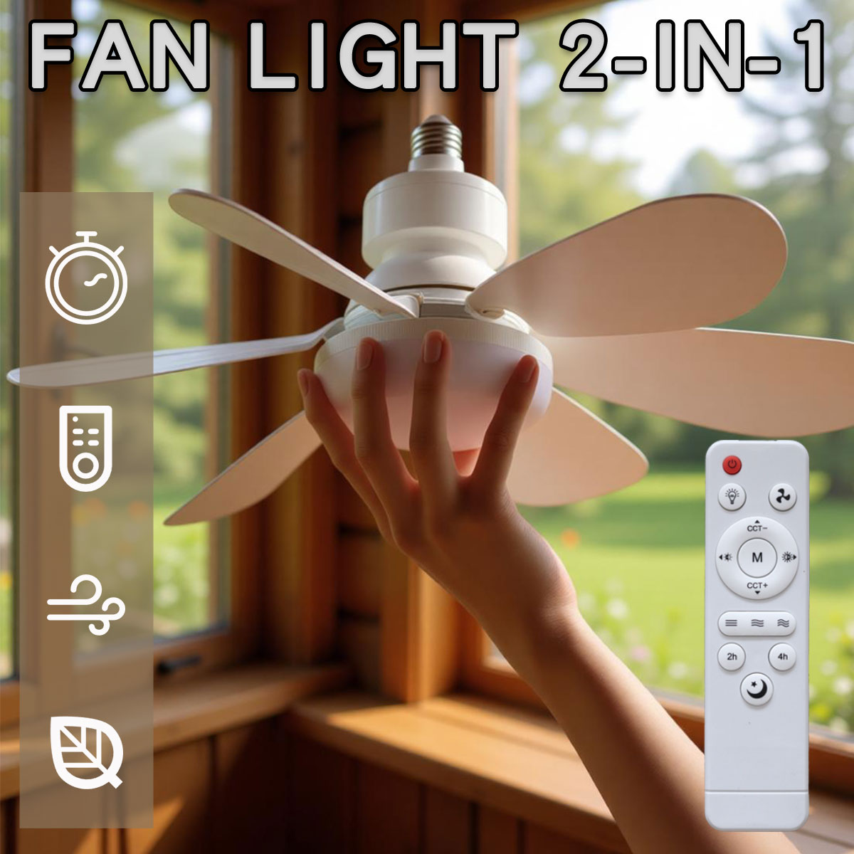 Ceiling Fan Led 3 Blade Modern - 6 Blade Ceiling Fan with LED