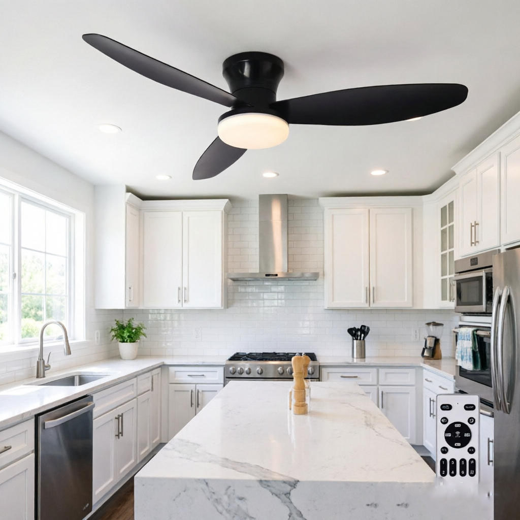 Ceiling Fan Led 3 Blade Modern - Ceiling Fan with Light 3 Colors,