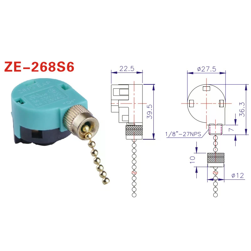 Ceiling Fan Switch 3 Speed 4 W - Ceiling Fan Pull Chain Switch review and price