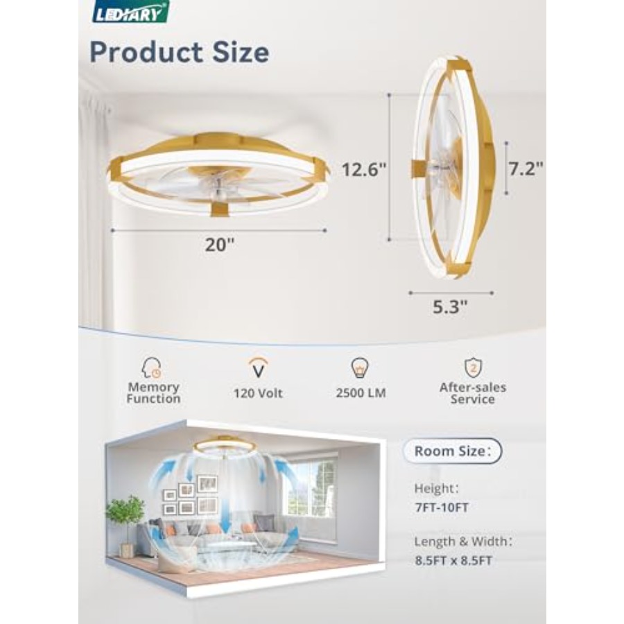 Ceiling Fans with Lights, Low  - Ceiling Fan Low Profile Flush Mount review and price