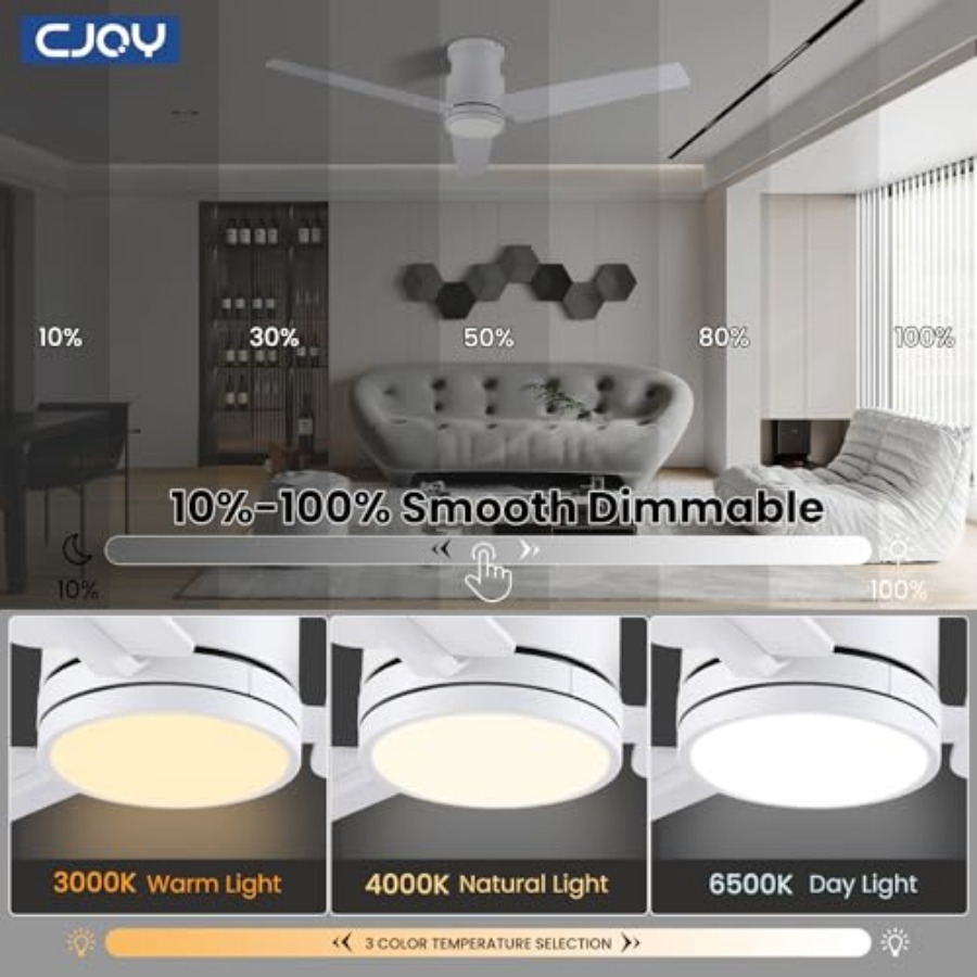 Ceiling Fans with Lights, ch L - Ceiling Fan Low Profile Flush Mount review and price