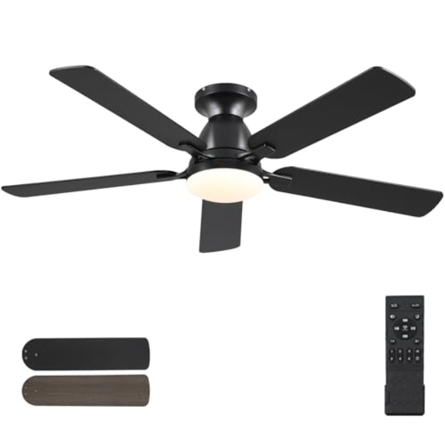 Ceiling Fans with Lights 52 In - Ceiling Fan Low Profile Flush Mount review and price