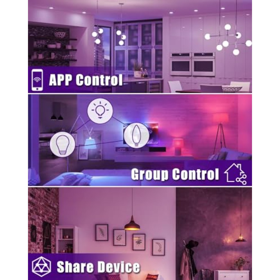 Smart Bulbs, Alexa WiFi Candel - Smart Ceiling Fan Alexa Wifi review and price