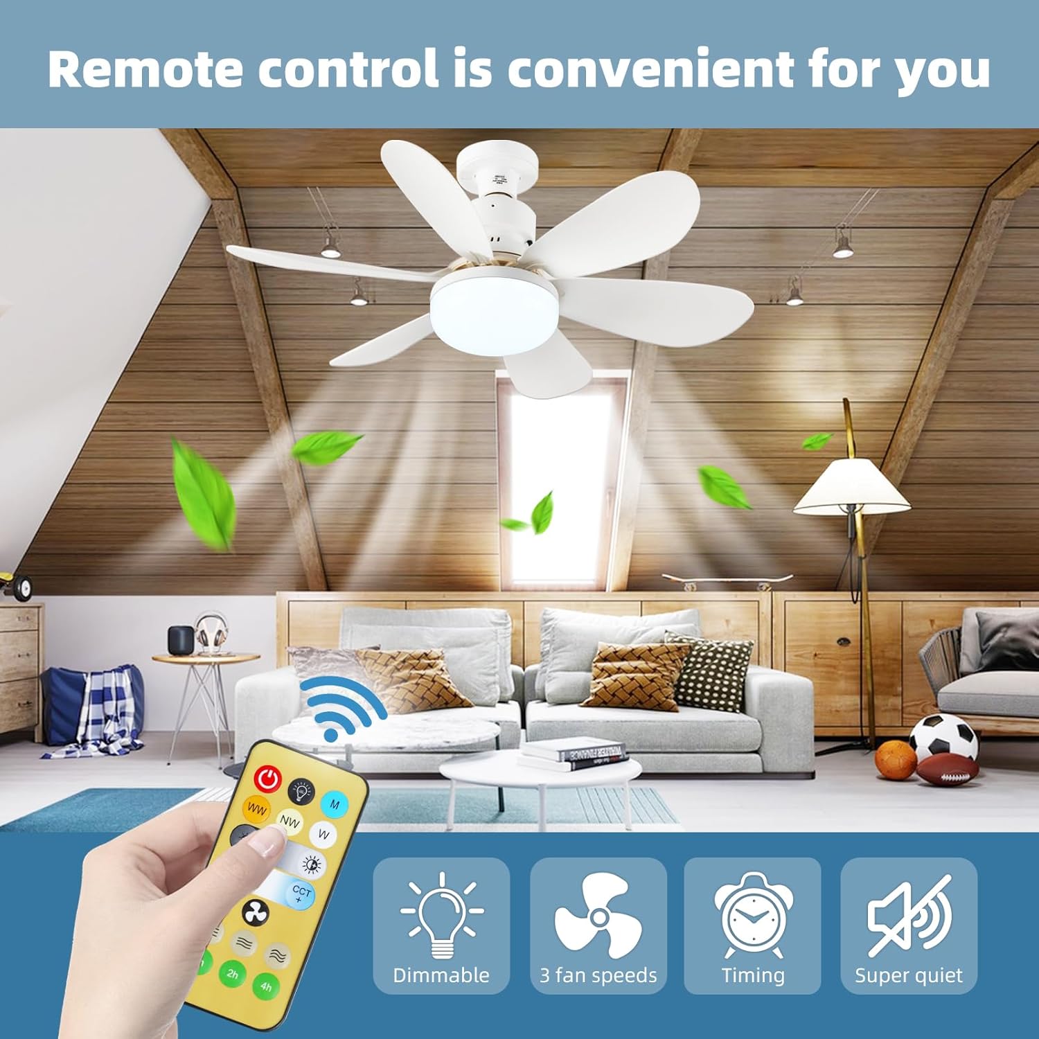 Small Ceiling Fan with Light:  - Smart Ceiling Fan With Light Remote review and price
