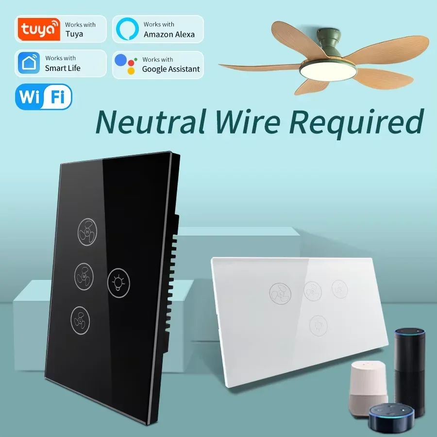 Tuya WiFi Ceiling Fan Light Sm - Smart Ceiling Fan Alexa Wifi review and price