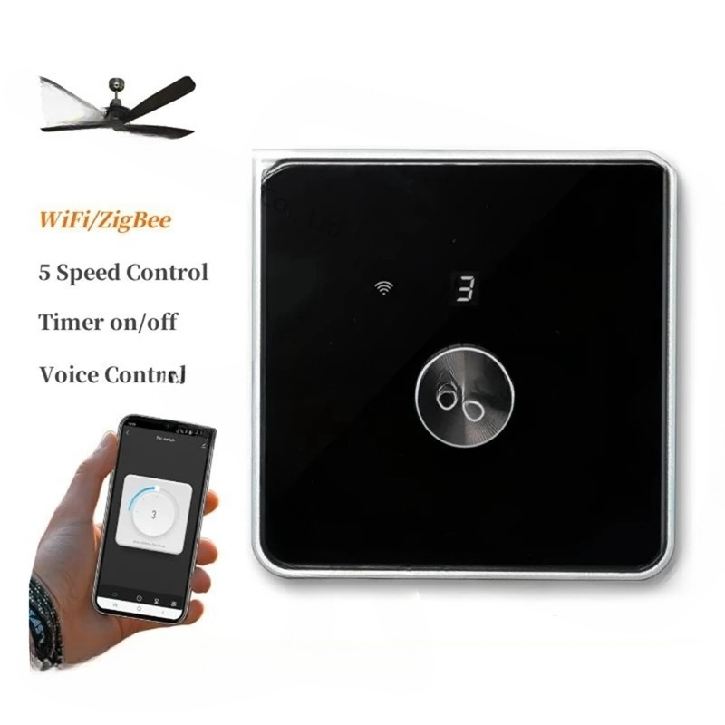 Smart Wifi Fan Switch 5 Speed  - Smart Ceiling Fan Alexa Wifi review and price