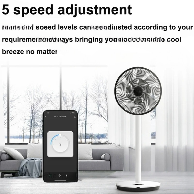 Smart Wifi Fan Switch 5 Speed  - Smart Ceiling Fan Alexa Wifi review and price
