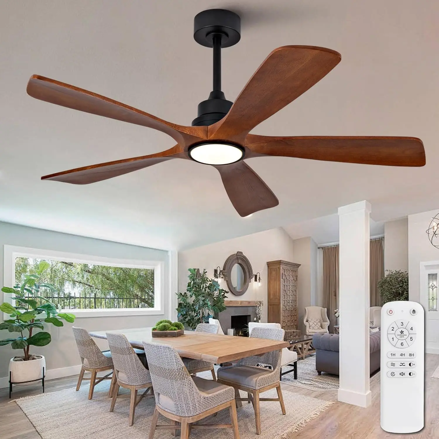 Wood Ceiling Fans with Lights  - Ceiling Fan Led 3 Blade Modern review and price