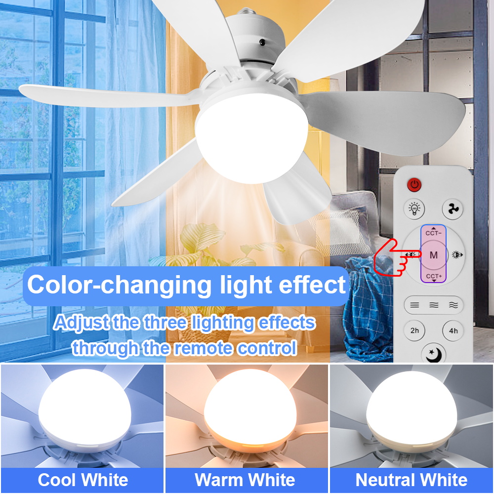 LED Fan Lamp E27/E26 Ceiling F - Ceiling Fan Led 3 Blade Modern review and price