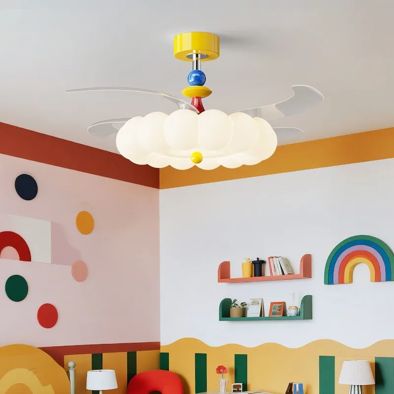 Modern Cream Style Hidden Blad - Ceiling Fan Led 3 Blade Modern review and price