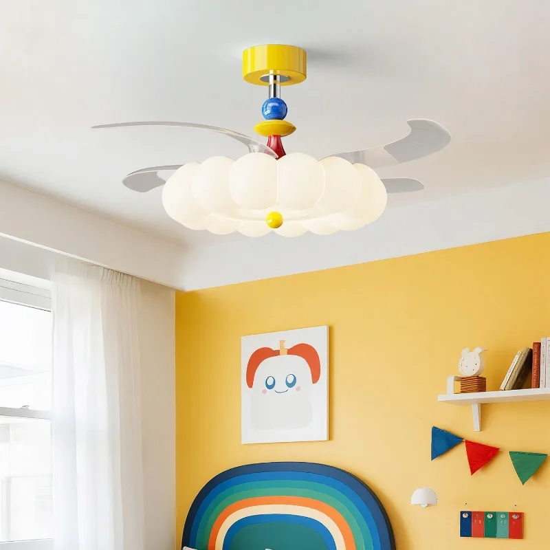 Modern Cream Style Hidden Blad - Ceiling Fan Led 3 Blade Modern review and price