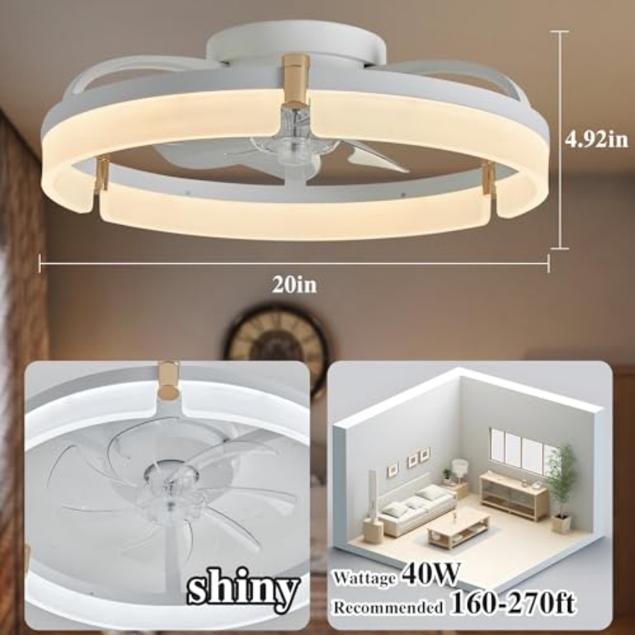Ceiling Fans with Lights and R - Ceiling Fan Low Profile Flush Mount review and price