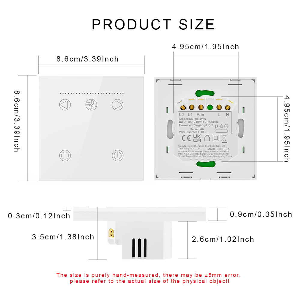 WiFi Smart Switch for Ceiling  - Smart Ceiling Fan Alexa Wifi review and price