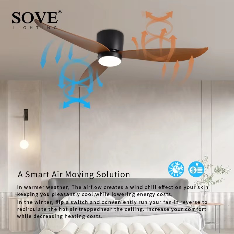 SOVE Modern White Ceiling Fan  - Smart Ceiling Fan With Light Remote review and price
