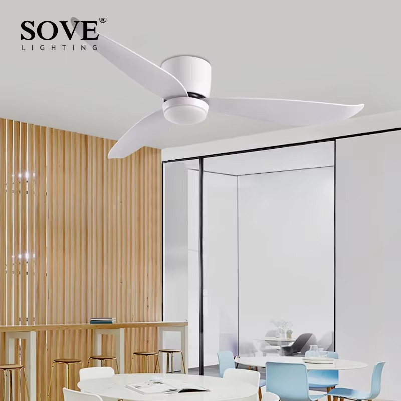 SOVE Modern White Ceiling Fan  - Smart Ceiling Fan With Light Remote review and price