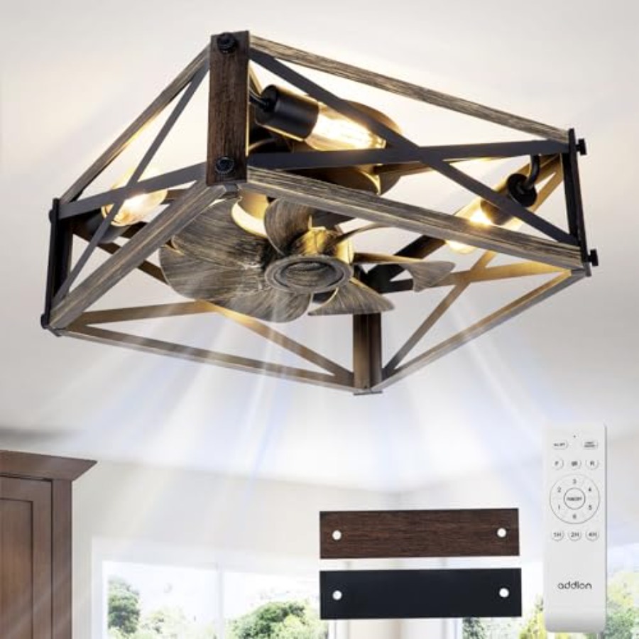 Caged Low Profile Ceiling Fans - Ceiling Fan Low Profile Flush Mount review and price