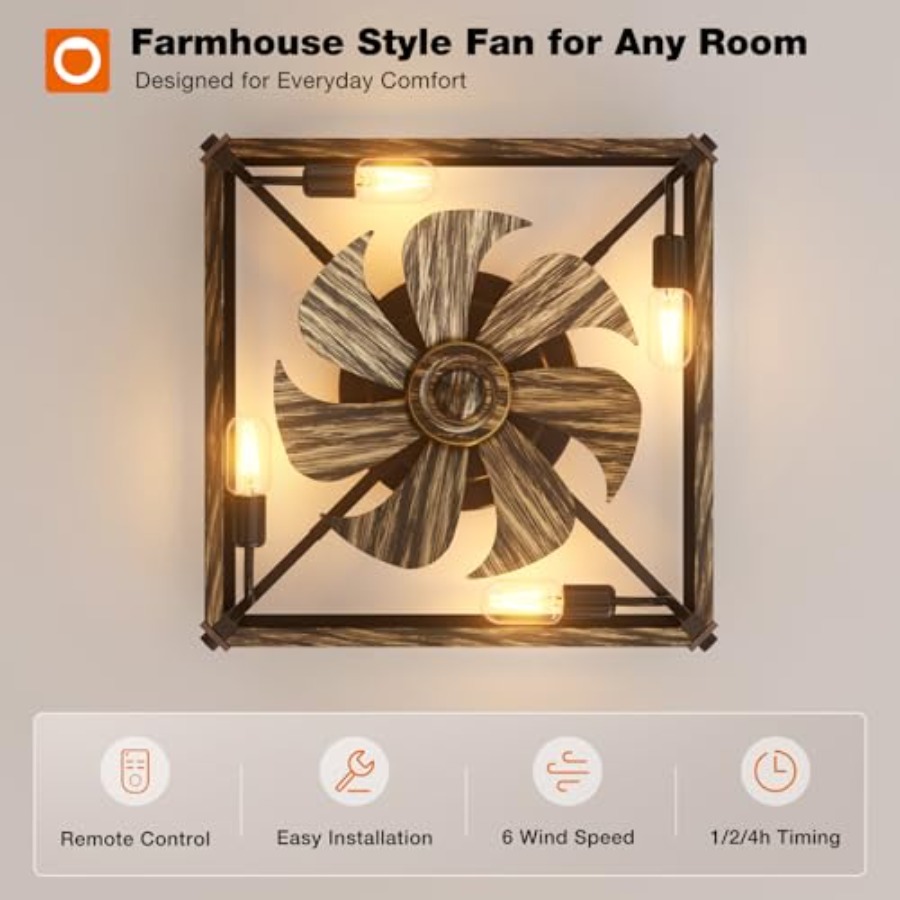 Caged Low Profile Ceiling Fans - Ceiling Fan Low Profile Flush Mount review and price