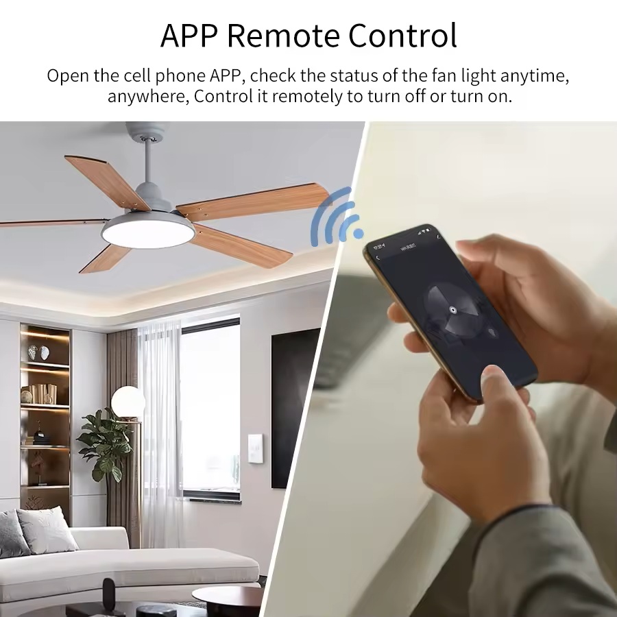 Tuya Wifi Fan Ceiling Fan Smar - Smart Ceiling Fan Alexa Wifi review and price