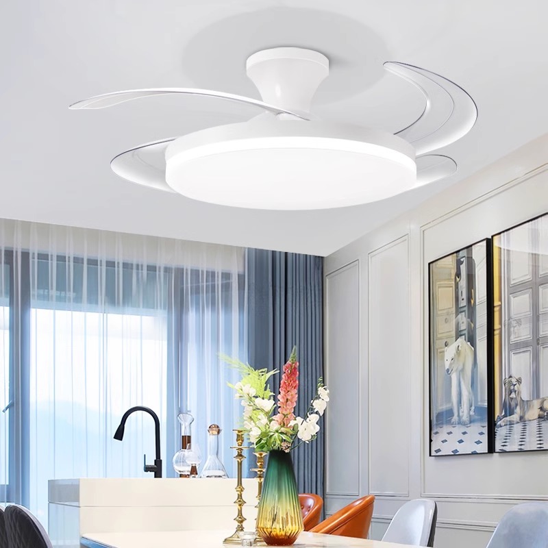 Modern Invisible LED Ceiling F - Smart Ceiling Fan With Light Remote review and price