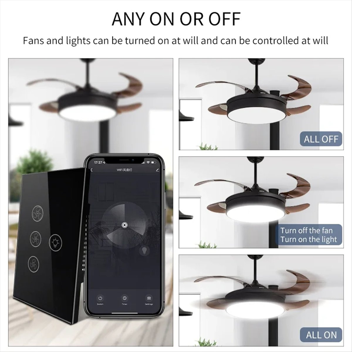 【New!】 Tuya Wifi Smart Switch  - Smart Ceiling Fan Alexa Wifi review and price