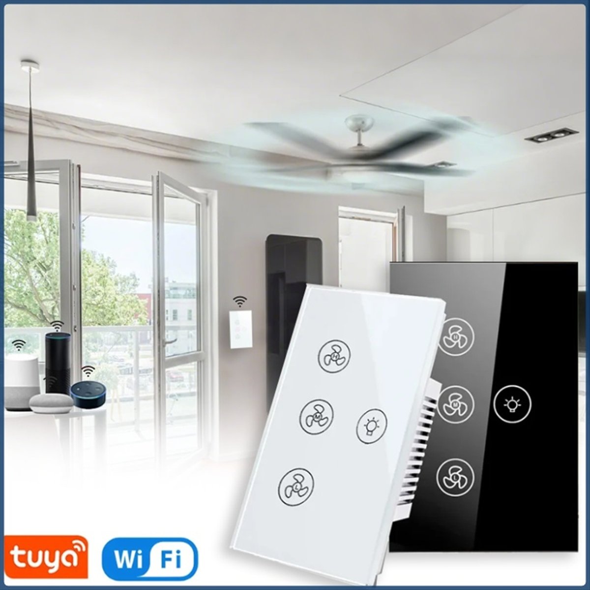 【New!】 Tuya Wifi Smart Switch  - Smart Ceiling Fan Alexa Wifi review and price