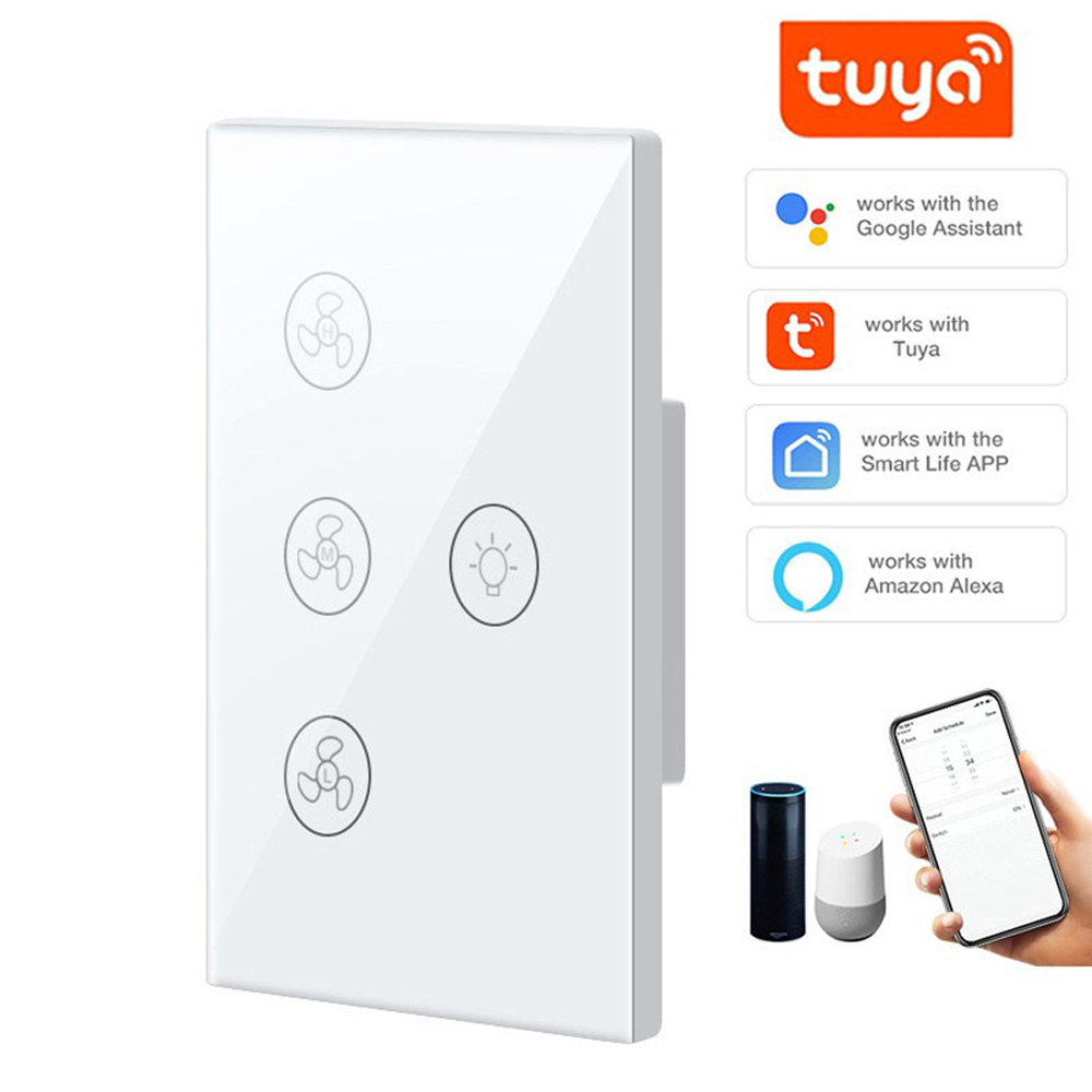 Tuya Wifi Smart Fan Switch Fan - Smart Ceiling Fan Alexa Wifi review and price