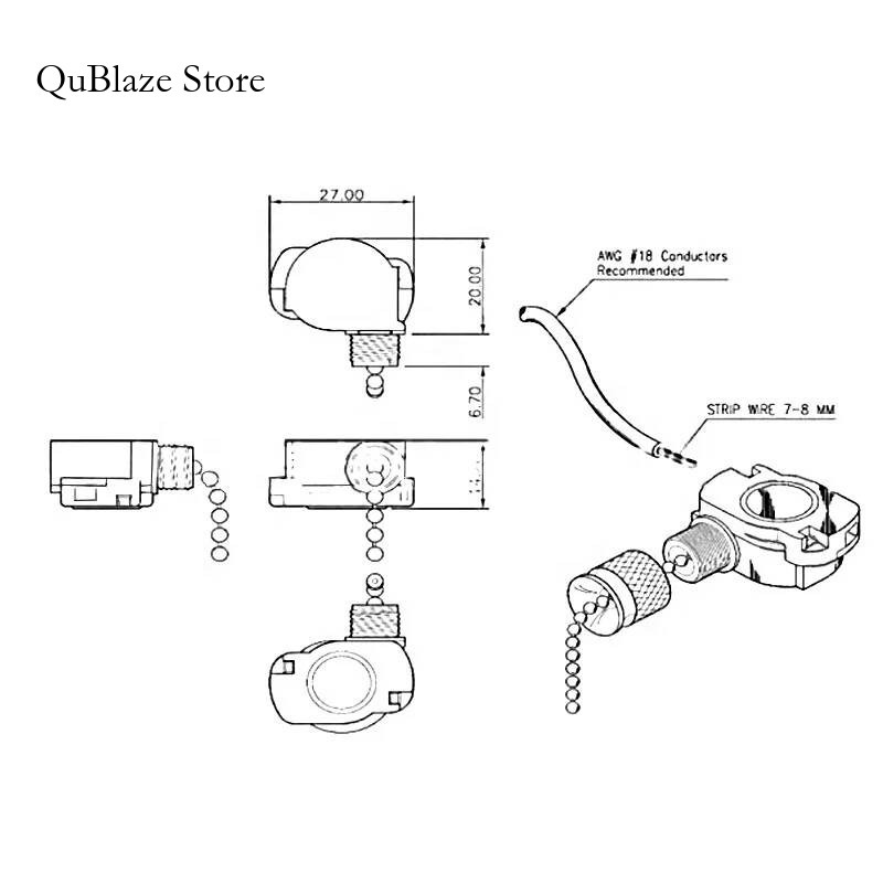 E87438 303 ON OFF 2 Position 3 - Ceiling Fan Pull Chain Switch review and price