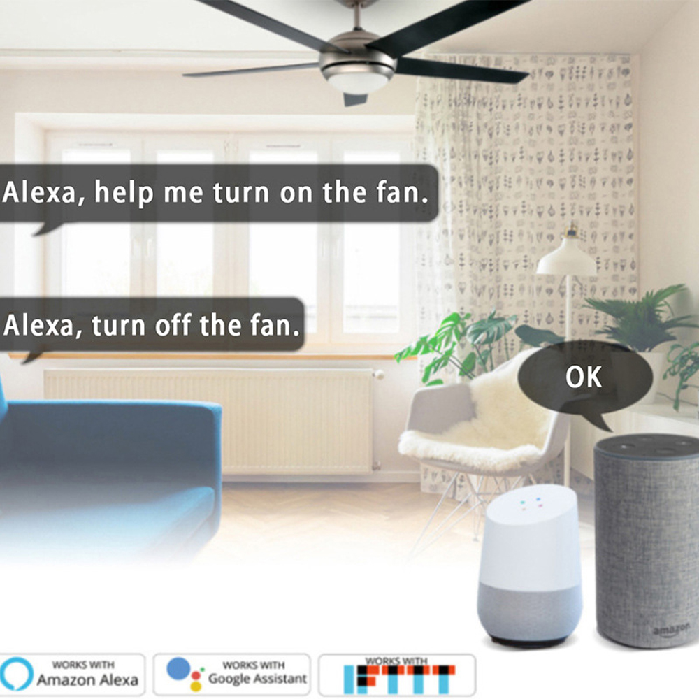 Wifi Smart Fan Switch Fan Ligh - Smart Ceiling Fan Alexa Wifi review and price