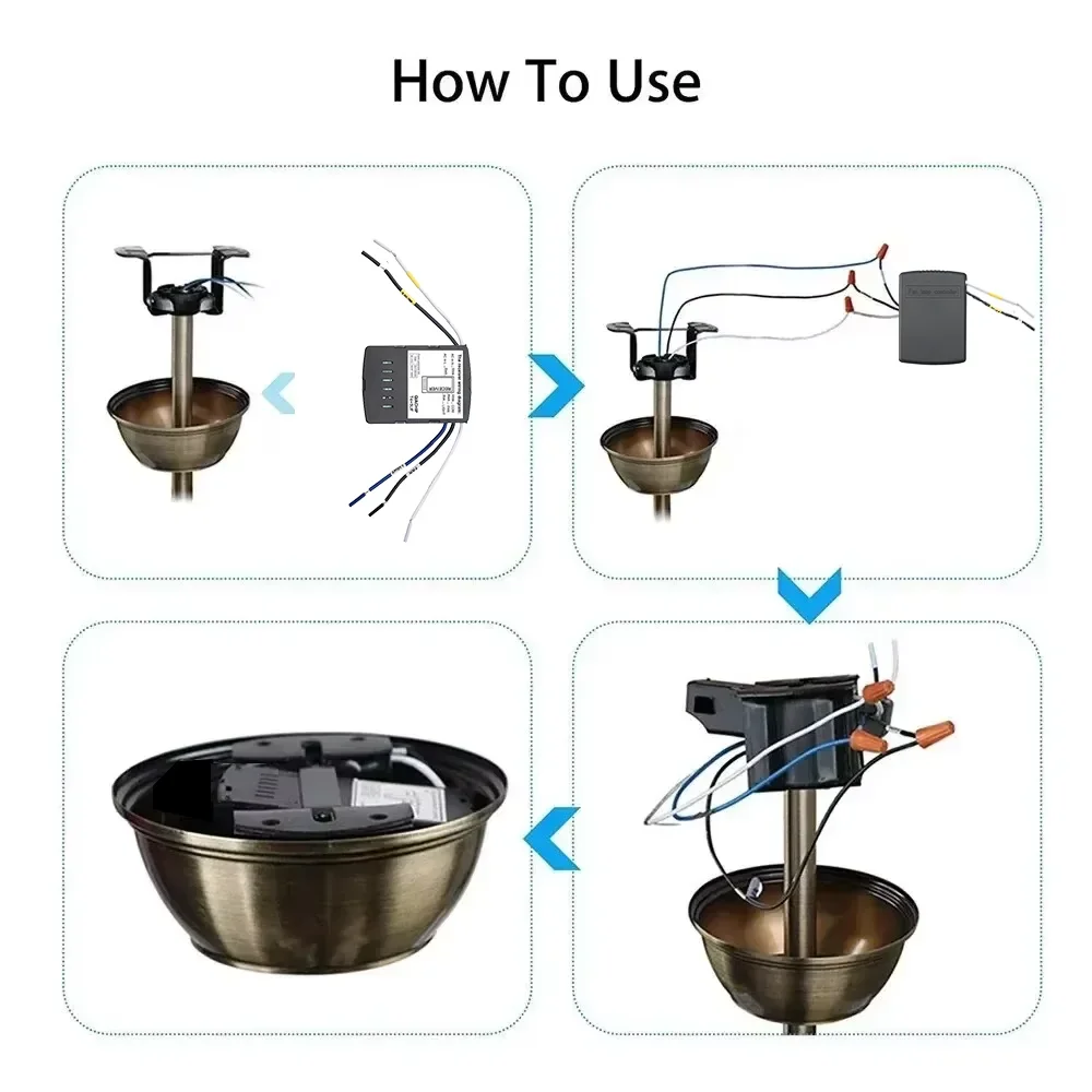 EWelink WiFi Ceiling Fan Lamp  - Ceiling Fan With Remote Control Reversible review and price