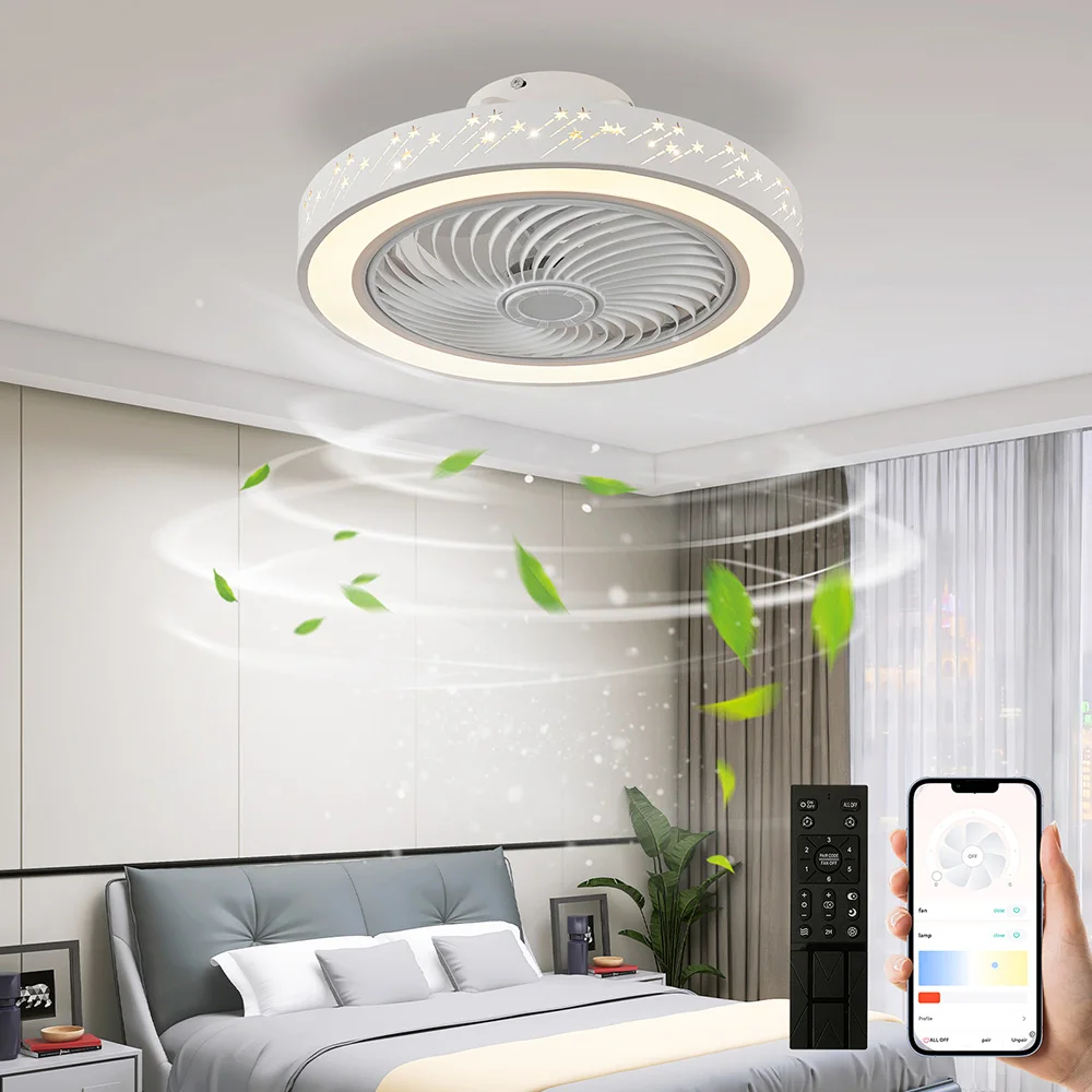 Smart App Control 46CM Ceiling - Smart Ceiling Fan With Light Remote review and price