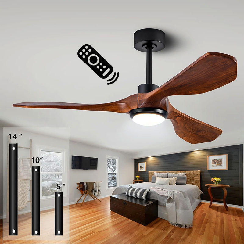52 Inch Unique Wood Ceiling Fa - Ceiling Fan Led 3 Blade Modern review and price