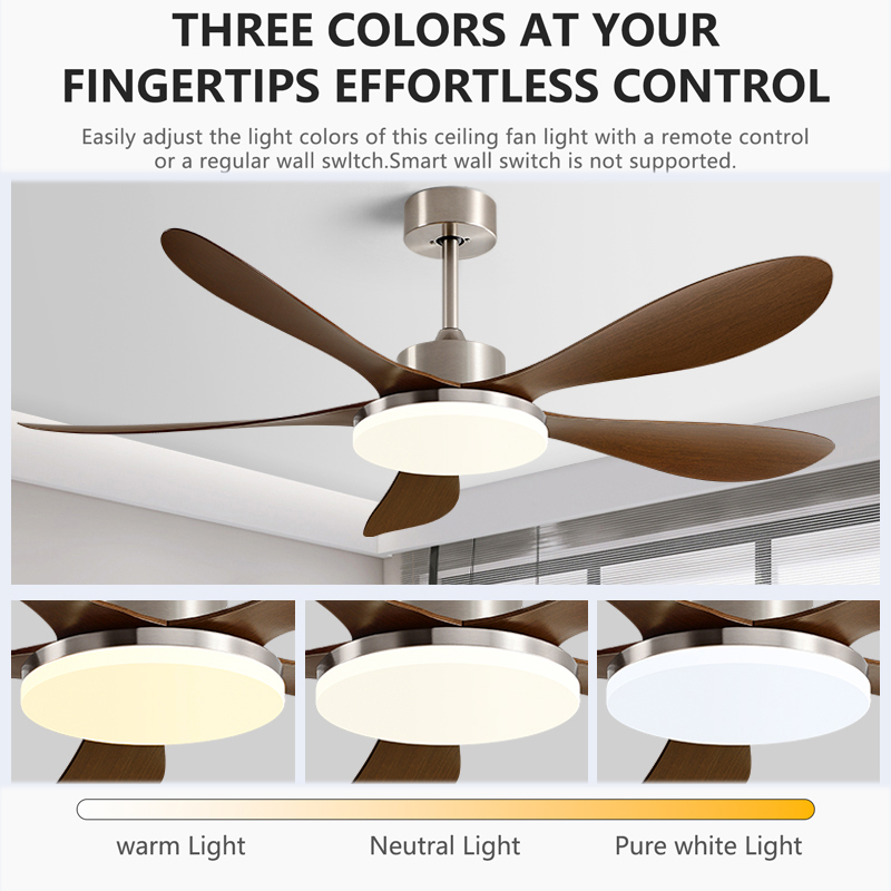 40/46/56inch 5 Blade DC Motor  - Smart Ceiling Fan With Light Remote review and price