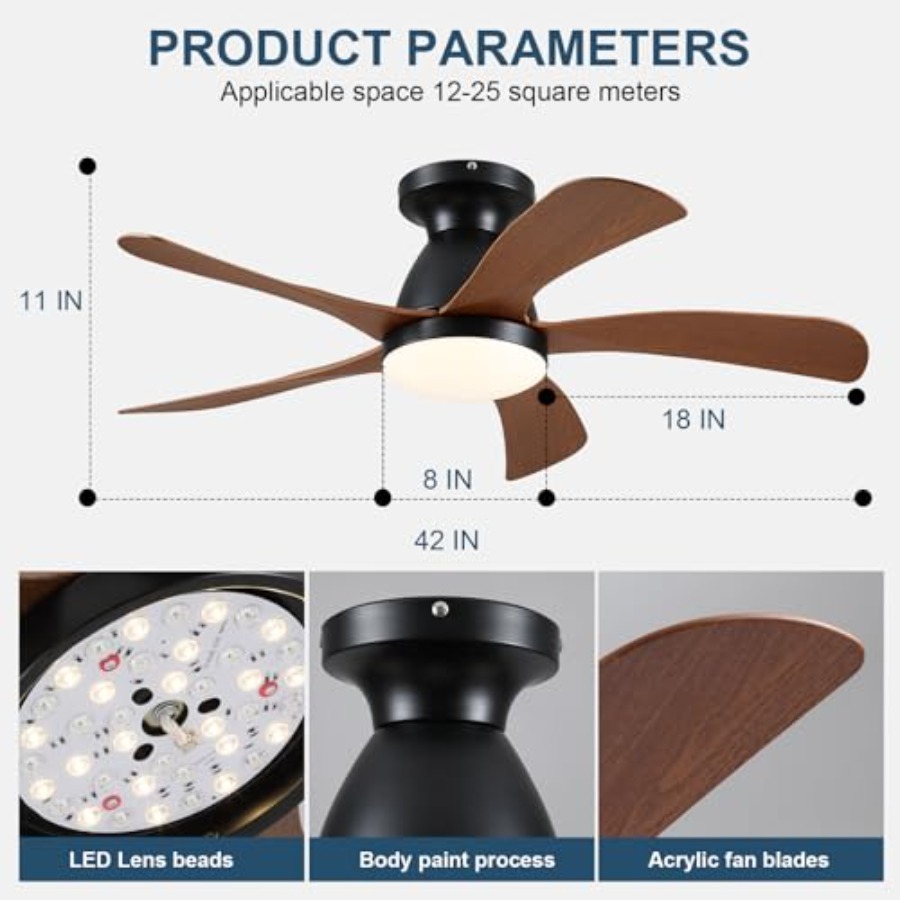 42 Inch Low profile Ceiling Fa - Ceiling Fan Low Profile Flush Mount review and price