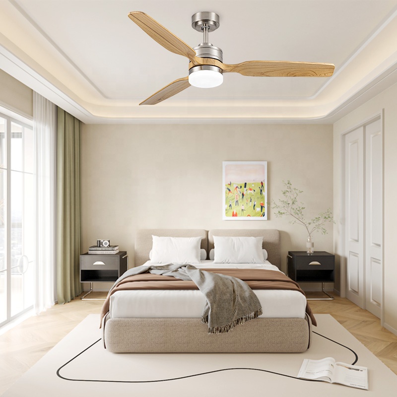 Modern Solid Wood 3 Blades 6 S - Ceiling Fan Led 3 Blade Modern review and price