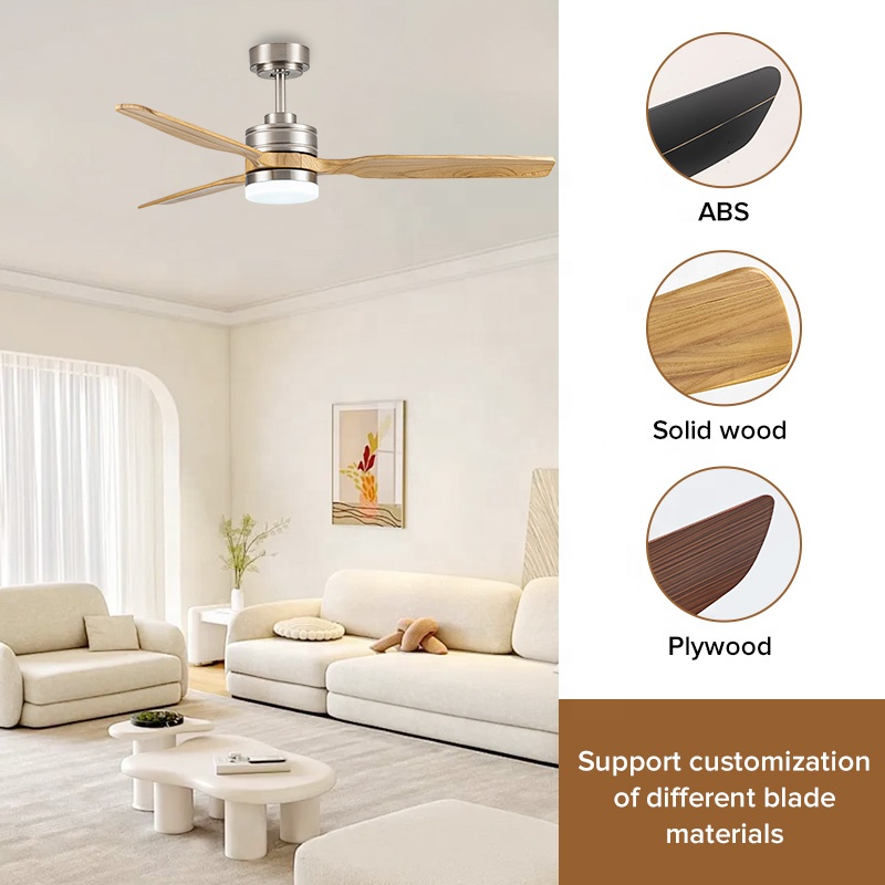 Modern Solid Wood 3 Blades 6 S - Ceiling Fan Led 3 Blade Modern review and price
