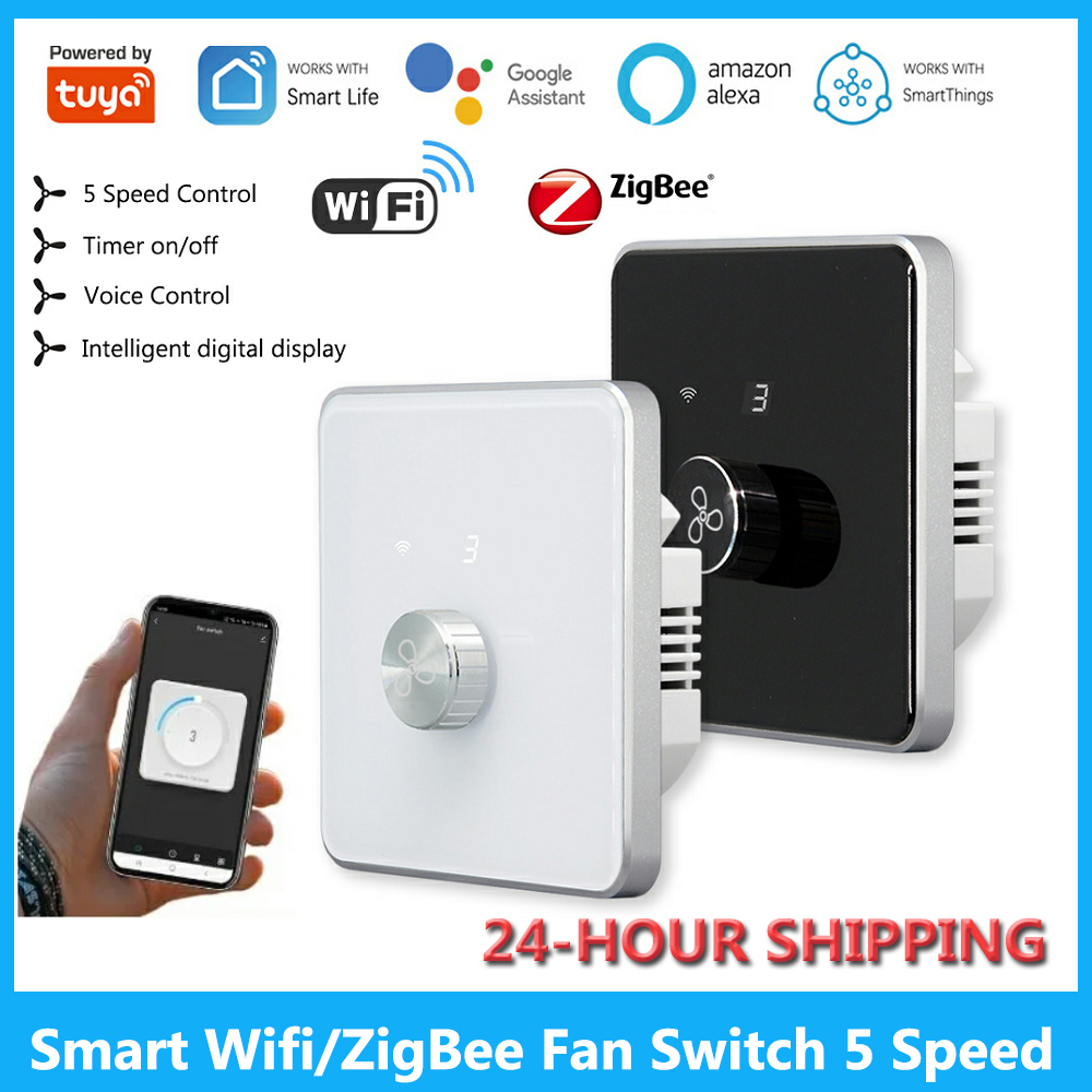 Smart Wifi/ZigBee Fan Switch 5 - Smart Ceiling Fan Alexa Wifi review and price