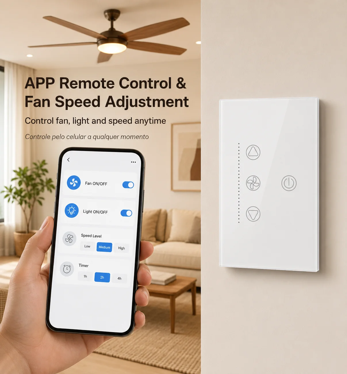 Tuya WiFi Bluetooth Smart Fan  - Smart Ceiling Fan Alexa Wifi review and price