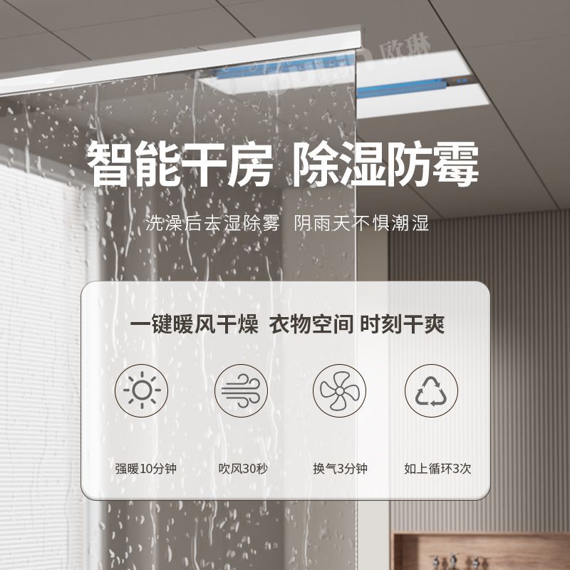 Smart 3-in-1 Bathroom Ceiling  - Smart Ceiling Fan With Light Remote review and price