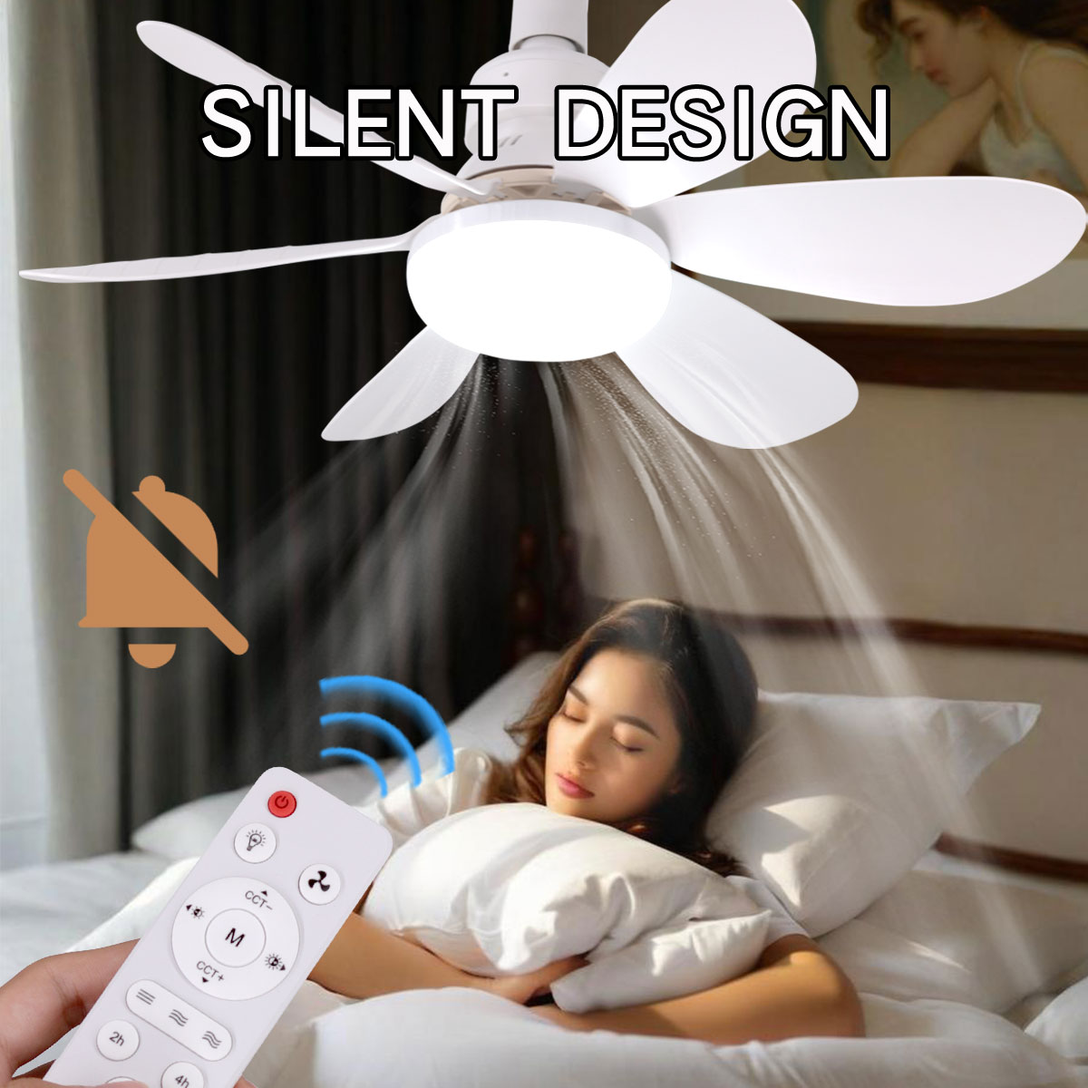 6 Blade Ceiling Fan with LED L - Ceiling Fan Led 3 Blade Modern review and price