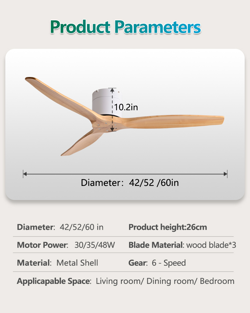 42/52/60 Inch Ceiling Fan 3 Wo - Ceiling Fan 60 Inch Industrial review and price